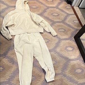 Calia Women's Cream Hoodie and Jogger Set